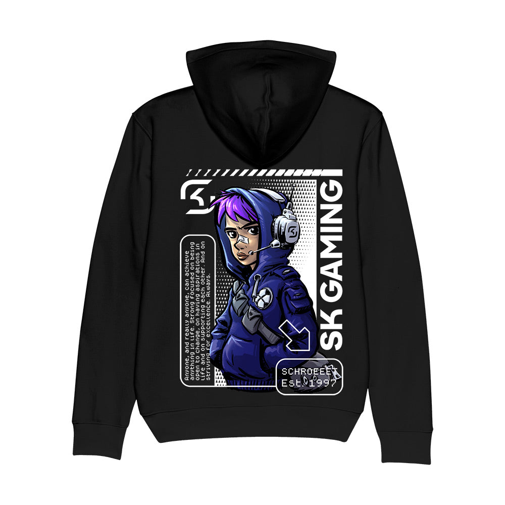 SK Gaming Hero Hoodie Text Black - SK GAMING SHOP