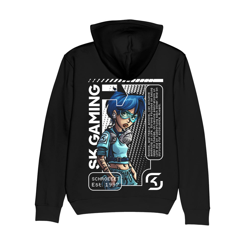 SK Gaming Heroine Hoodie Text Black - SK GAMING SHOP