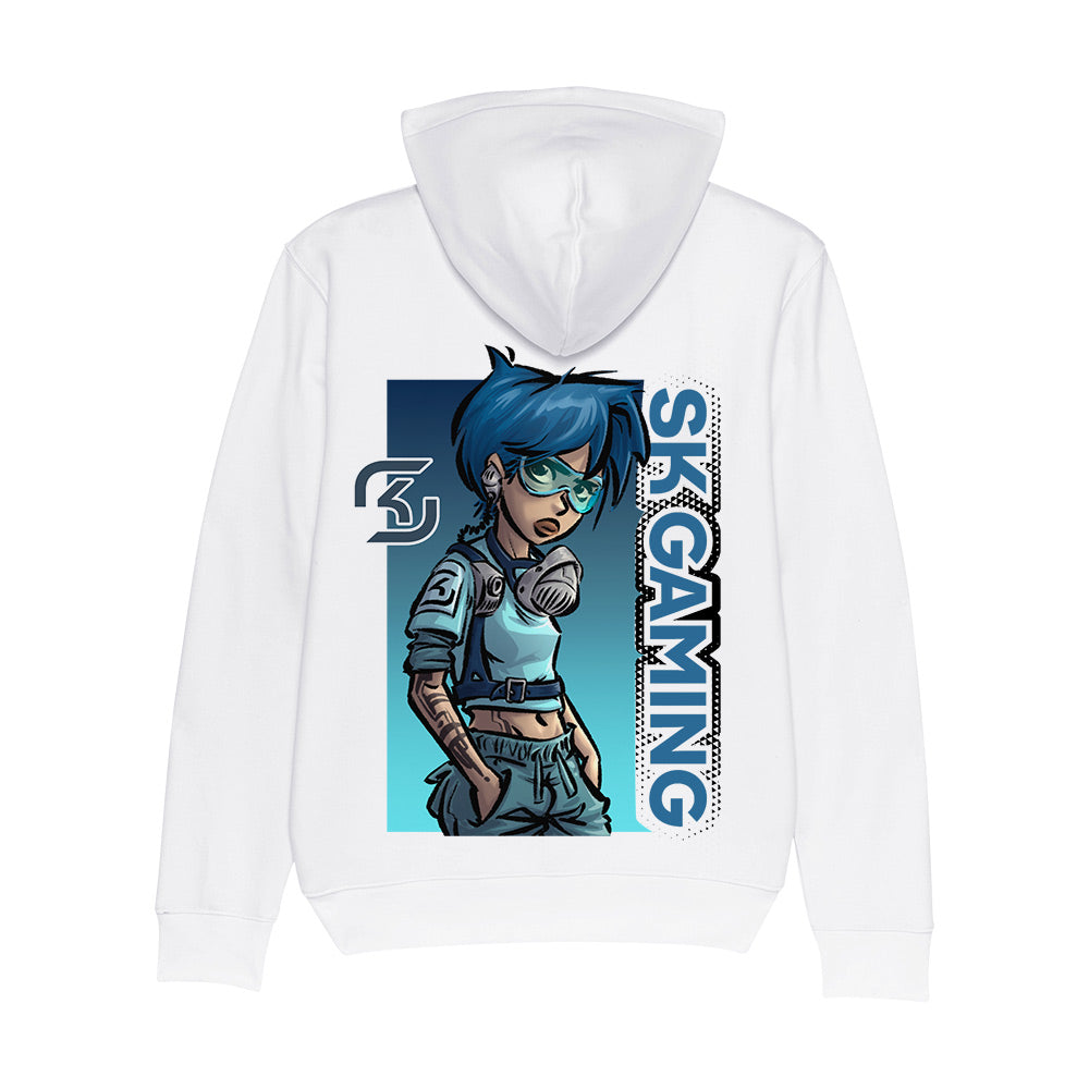 SK Gaming Heroine Hoodie Clean White - SK GAMING SHOP