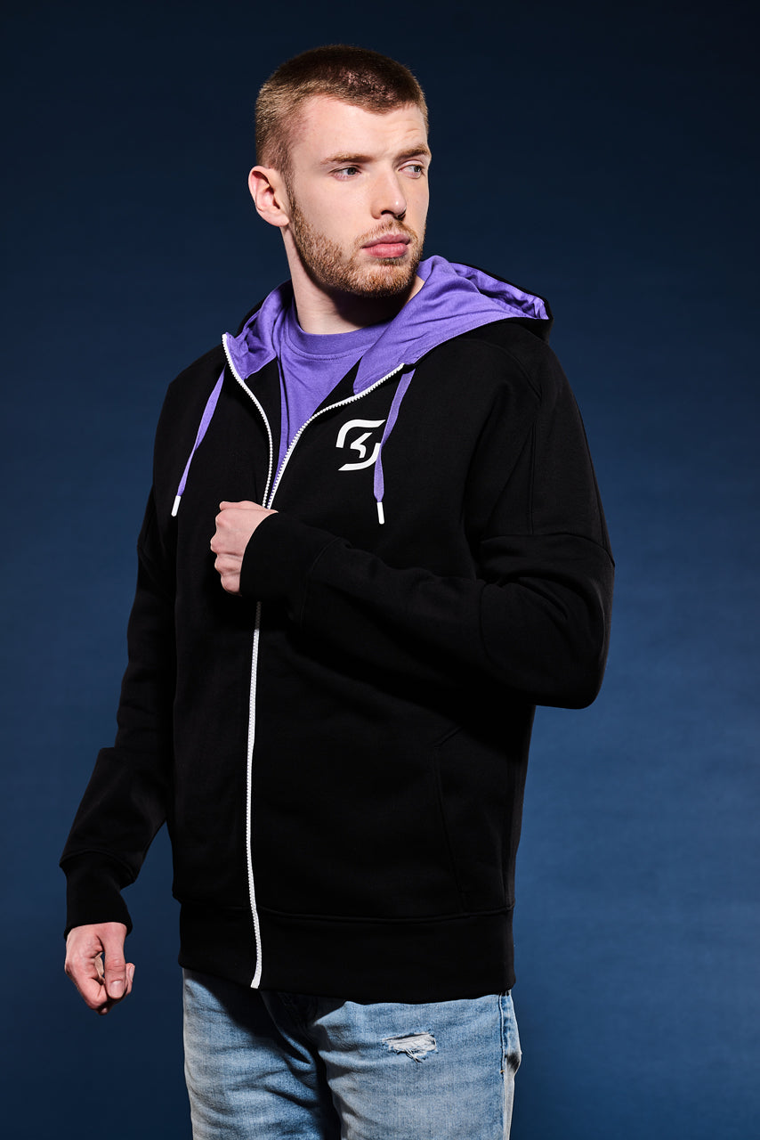 SK GAMING Zip Hoodie Black