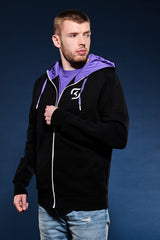 SK GAMING Zip Hoodie Black